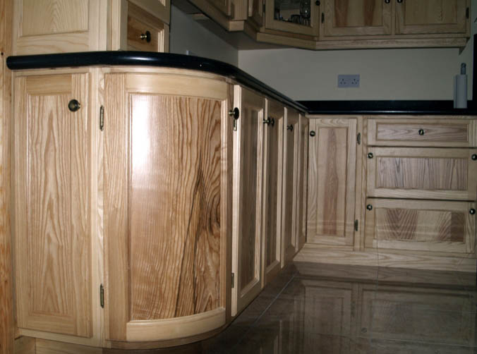 Solid wood kitchen cabinetry